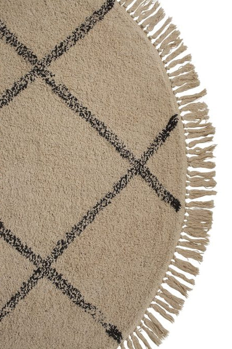 שטיח עגול בעיצוב בוהו