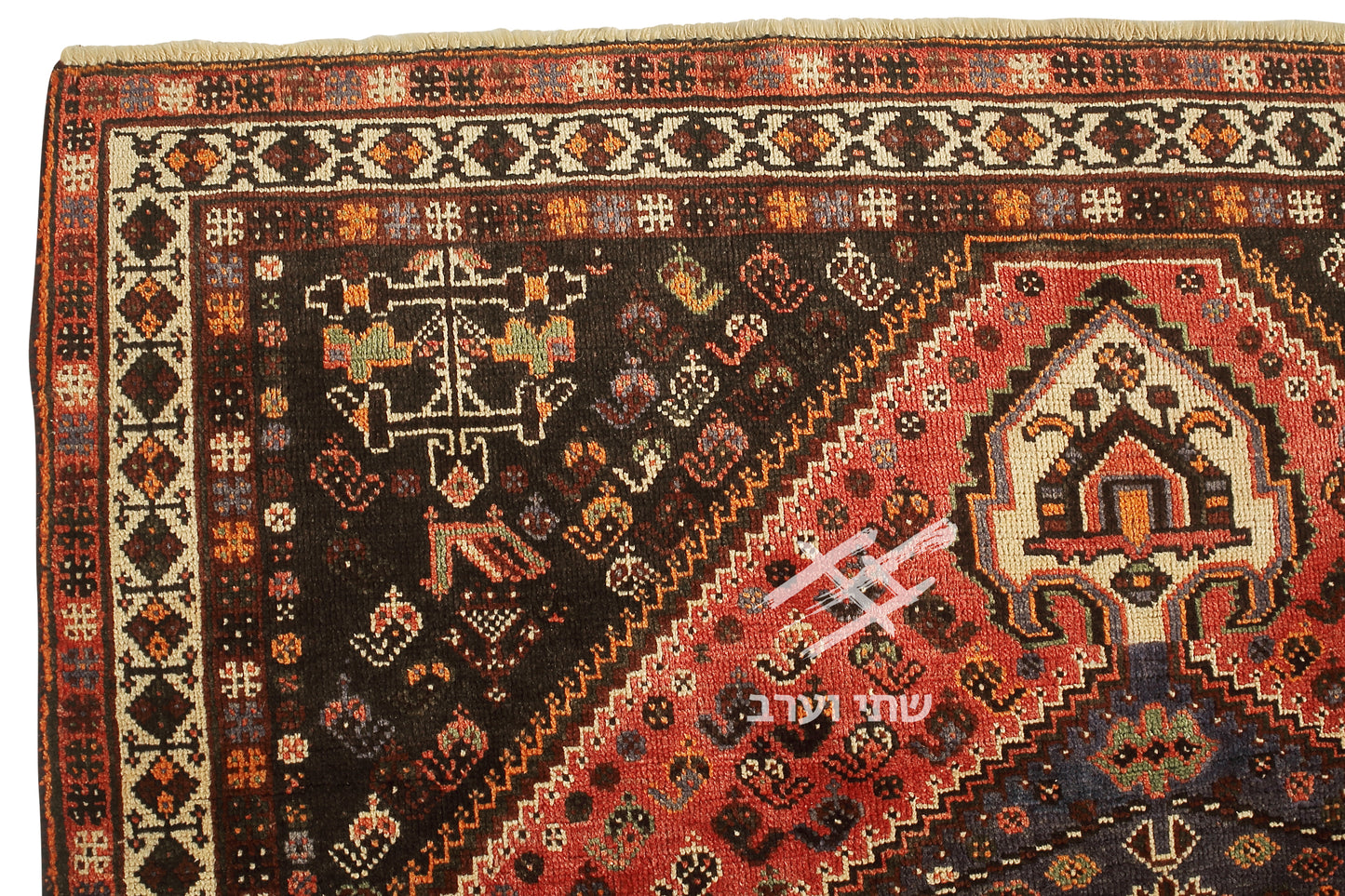 שטיח פרסי דגם שירז מדליונים